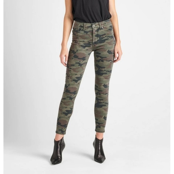 Hudson Cotton Blend Camo Barbara High Waist Skinny Jeans Sz. 28 - Picture 3 of 11